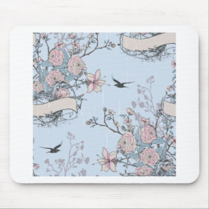 pastellfarbener Shabby Chic Mousepad