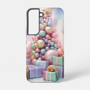 PASTELLFARBENER WEIHNACHTSBAUM MIT GESCHENKEN SAMSUNG GALAXY HÜLLE