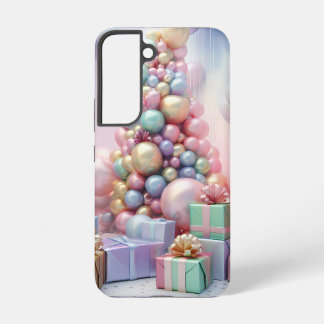 PASTELLFARBENER WEIHNACHTSBAUM MIT GESCHENKEN SAMSUNG GALAXY HÜLLE
