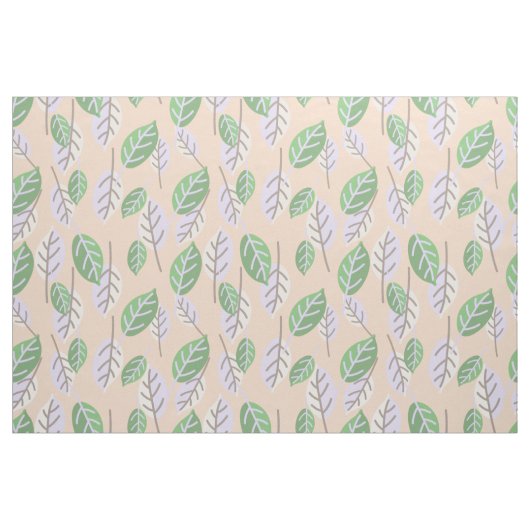 pastellfarbenes Blätter Stoff (Yard (91,4 cm))