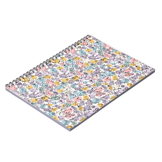 pastellfarbenes Brustdesign Notizblock (Linke Seite)