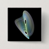 pastellfarbenes Fraktal Button (Vorderseite)