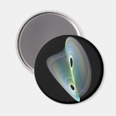 pastellfarbenes Fraktal Magnet (Vorderseite/Rückseite)