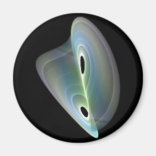 pastellfarbenes Fraktal Magnet