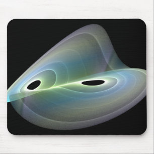 pastellfarbenes Fraktal Mousepad