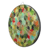 Pastellfarbenes geometrisches Cubes-Muster Dartscheibe (Vorderseite rechts)