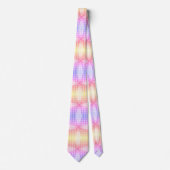 Pastellfarbenes mehrfarbiges Muster Krawatte (Vorderseite)