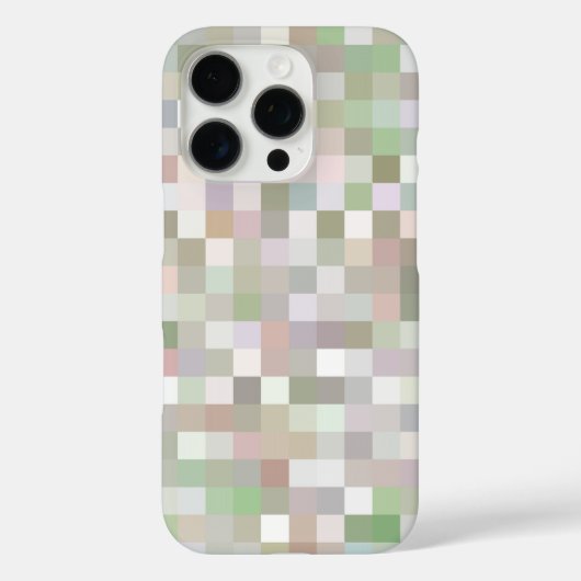 Pastellfarbenes Quadratmuster Case-Mate iPhone Hülle (Rückseite)