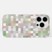 Pastellfarbenes Quadratmuster Case-Mate iPhone Hülle (Rückseite (Horizontal))