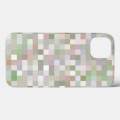Pastellfarbenes Quadratmuster Case-Mate iPhone Hülle (Rückseite (Horizontal))