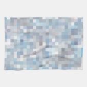 Pastellfarbenes Quadratmuster Geschirrtuch (Horizontal)