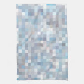 Pastellfarbenes Quadratmuster Geschirrtuch (Vertikal)