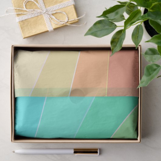 pastellfarbenes Regenbogenpapier Seidenpapier (Geschenk)