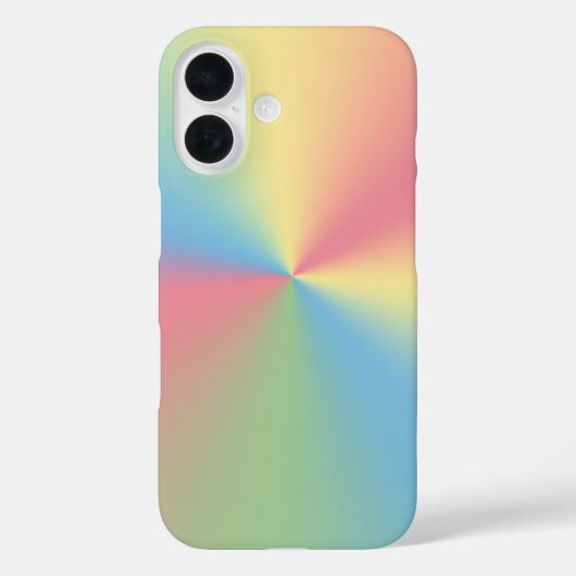 pastellfarbenes Regenbogenspektrum Case-Mate iPhone Hülle (Rückseite)