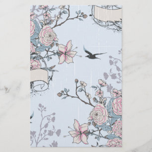 pastellfarbenes Shabby Chic Briefpapier