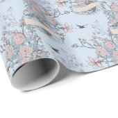 pastellfarbenes Shabby Chic Geschenkpapier (Rolleneckpunkt)