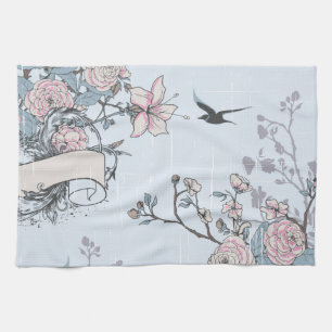 pastellfarbenes Shabby Chic Handtuch