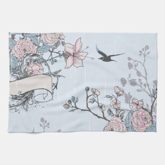pastellfarbenes Shabby Chic Handtuch (Horizontal)