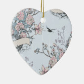 pastellfarbenes Shabby Chic Keramik Ornament (Rechts)