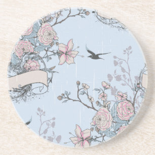 pastellfarbenes Shabby Chic Sandstein Untersetzer