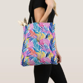Pastellfarbenes tropisches Leaf Gemustert Tasche (Von Nahem)