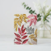 Pastellfarbenes Wasser - Illustration von Blätter Postkarte (Stehend Vorderseite)