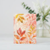 Pastellfarbenes Wasser - Illustration von Blätter Postkarte (Stehend Vorderseite)