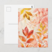 Pastellfarbenes Wasser - Illustration von Blätter Postkarte (Vorne/Hinten)