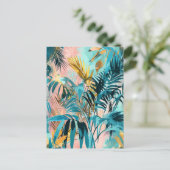 Pastellfarbenes Wasser - Illustration von Blätter Postkarte (Stehend Vorderseite)