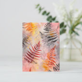 Pastellfarbenes Wasser - Illustration von Blätter Postkarte (Stehend Vorderseite)