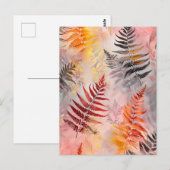 Pastellfarbenes Wasser - Illustration von Blätter Postkarte (Vorne/Hinten)