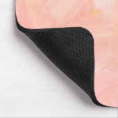 Pastellfarbenes, weiches Rosa gestrichen. Elegante Mousepad (Ecke)