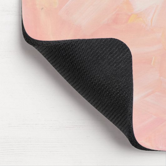 Pastellfarbenes, weiches Rosa gestrichen. Elegante Mousepad (Ecke)