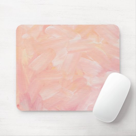 Pastellfarbenes, weiches Rosa gestrichen. Elegante Mousepad (Mit Mouse)