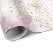 Pastellfarbenfehler auf Imitaten Glitzer Geschenkpapier (Rolleneckpunkt)