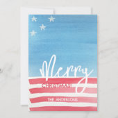 Pastellfarbenflagge Feiertagskarte (Vorderseite)