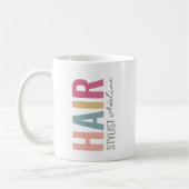 Pastellfarbenfrohe Haar Stylist Name Motivation Zi Kaffeetasse (Links)