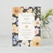 Pastellfarbenhochzeit Einladung (Stehend Vorderseite)