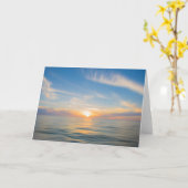 Pastellfarbenkarte Sonnenuntergang Karte (Gelbe Blume)