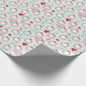 Pastellfarbenmuster der Blume Geschenkpapier (Ecke)