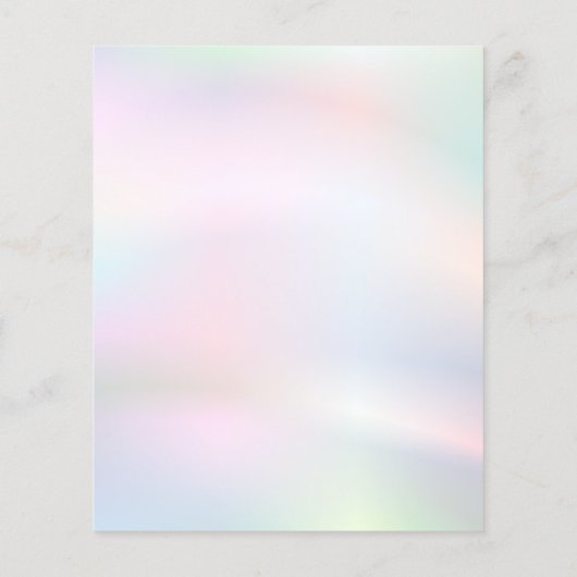 Pastellfarbenmuster Flyer (Hinten)