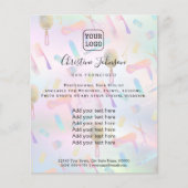 Pastellfarbenmuster Flyer (Vorne)