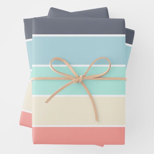 Pastellfarbenpalette Geschenkpapier Set (Beispiel)