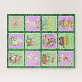 Pastellfarbenpuzzle Ostersonnenblock Puzzle (Horizontal)