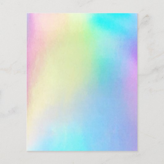 Pastellfarbenschere Logo Flyer (Hinten)