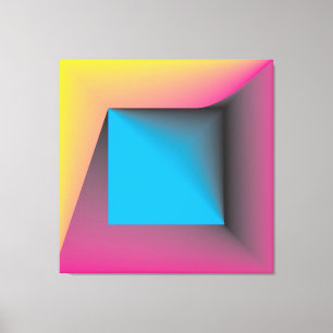 Pastellfarbenspiel Leinwanddruck