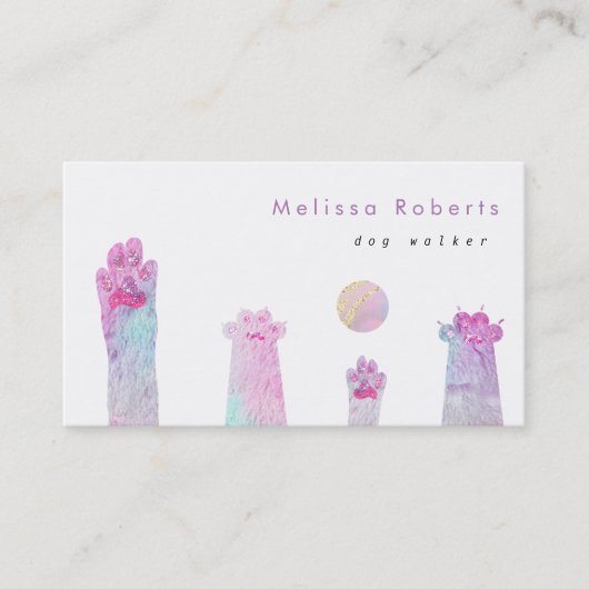 Pastellfarbenwanderung Visitenkarte (Vorderseite)