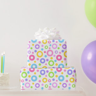 Pastellfarbige Kreise Geschenkpapier