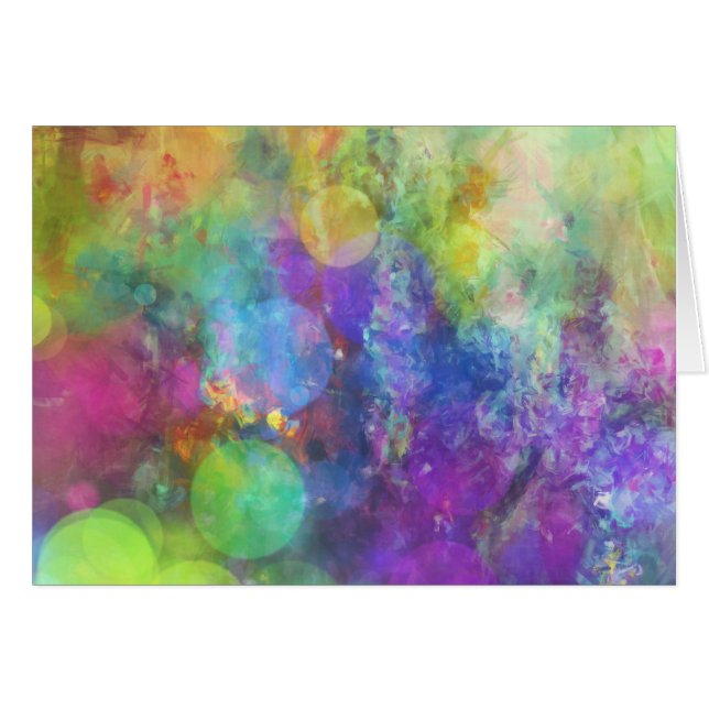 Pastellfarbkreis-Kunst-Karte (Vorderseite (Horizontal))