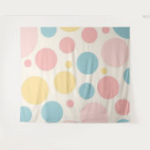 Pastellfarbpolster Punkt Wandteppich (Vorderseite (Horizontal))
